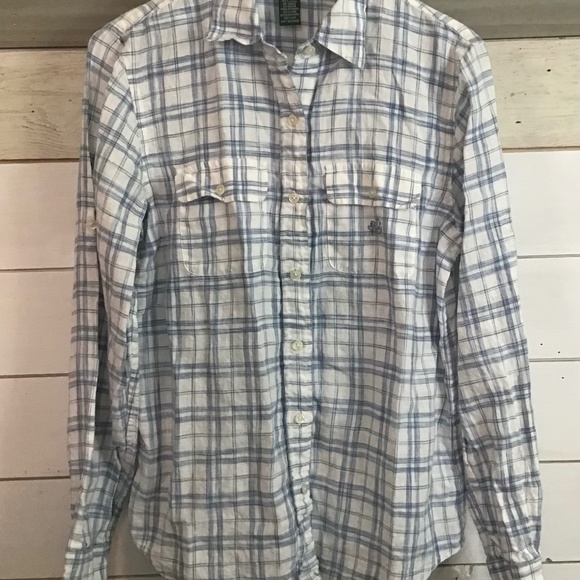 Back To School Ralph Lauren Shirt Mens Size S 100% Linen - Picture 1 of 9